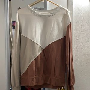 Abercrombie & Fitch  color block sweatshirt
